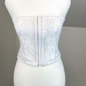 Secret Treasures White Lace Corset